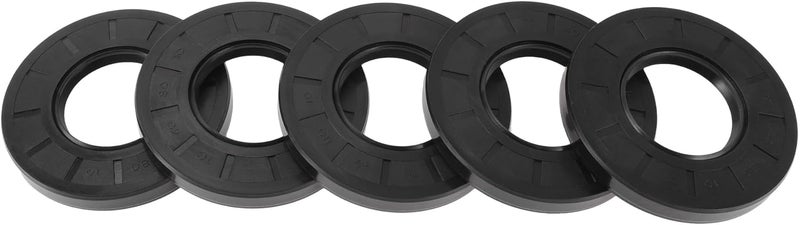 HEROFFIX 5 Pcs Rotary Shaft Seal High Pressure Oil Seal 40x80x10mm Black Nitrile 70 Durometer Rubber - Image 1